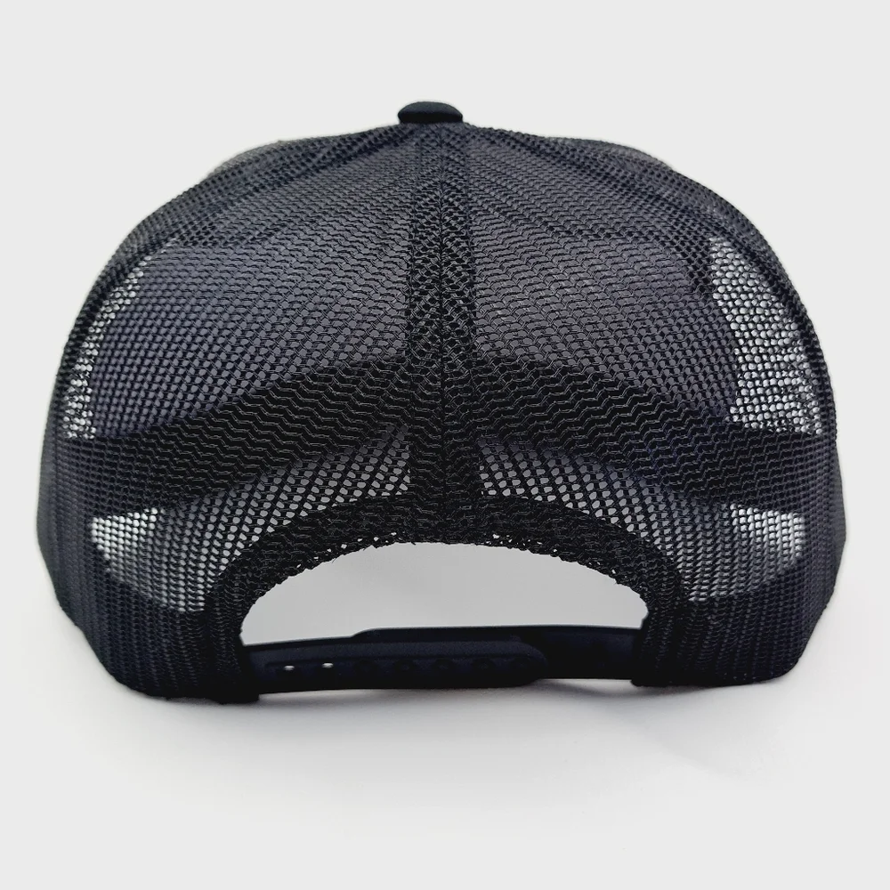 MAC Tools Flat Bill Trucker Embroidered Patch Mesh Snapback Cap Hat Black